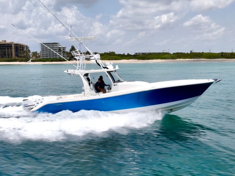 A center console running inshore